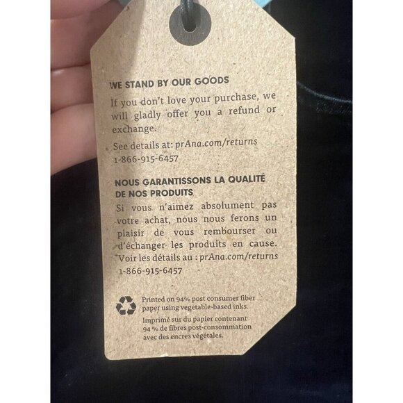 PrAna Hillgard Standard Fit Jean Dark Wash Men’s 40/32 Stretch Denim NWT - Picture 8 of 14